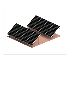 立柱水泥地面光伏支架价格太阳能发电系统专用